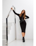 Basic black turtleneck dress FG624 - Online store - Boutique